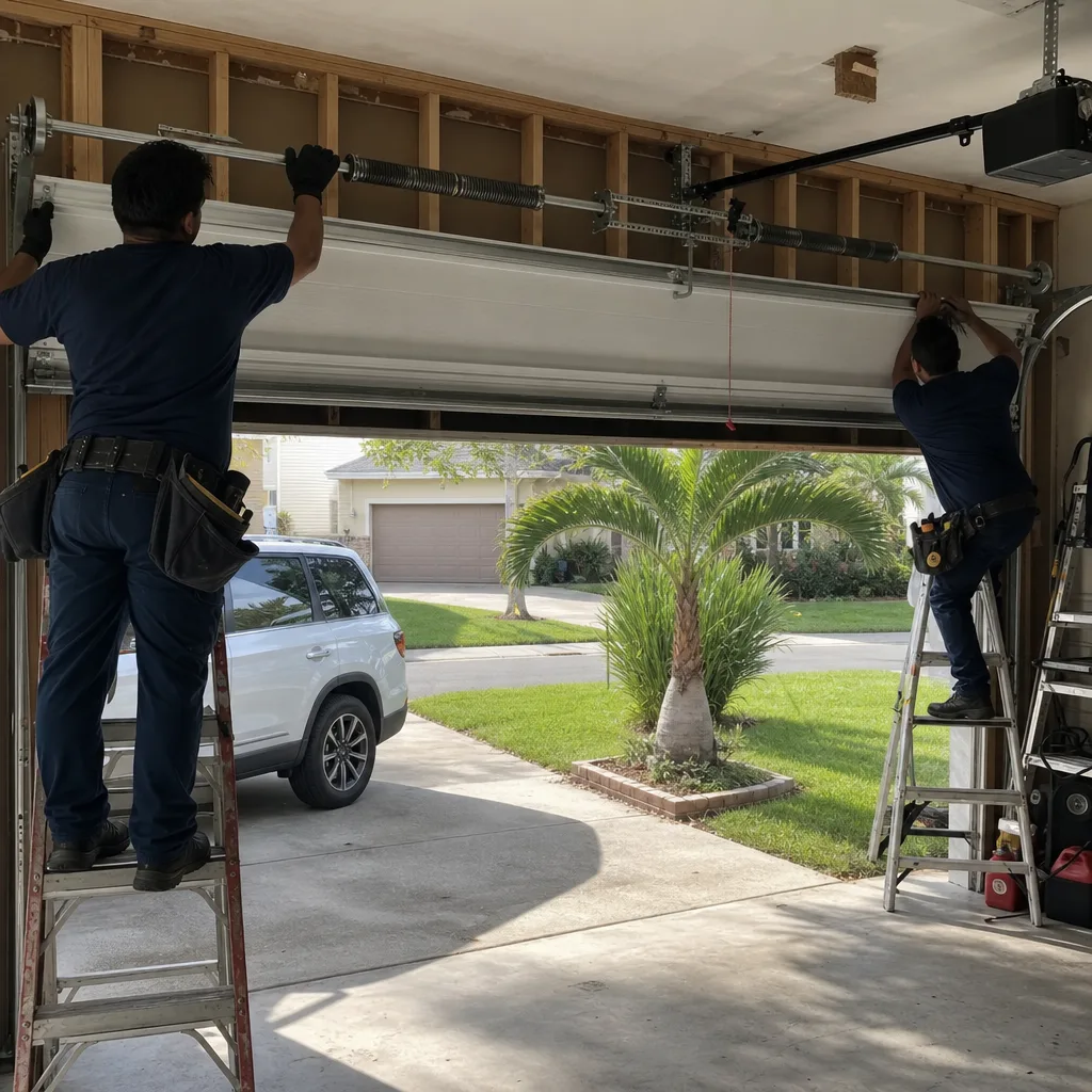 Garage Door Spring Repair in Apollo Beach